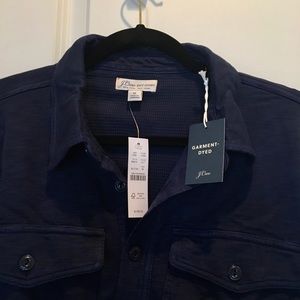 J. Crew Waffle-Lined Garment Dyed Shirt